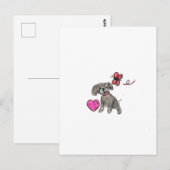 Welpe Liebe Postkarte (Vorne/Hinten)