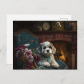 Welpe Liebe Postkarte (Vorne/Hinten)