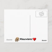 Welpe Liebe Postkarte (Rückseite)