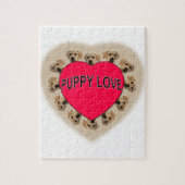 Welpe Liebe Puzzle (Vertikal)