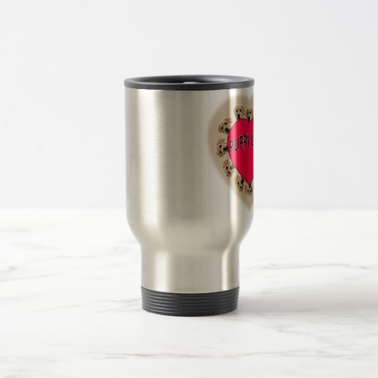 Welpe Liebe Reisebecher (Mittel)