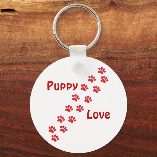 Welpe Liebe Schlüsselanhänger (Vorderseite)