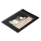 Welpe Liebe - Stile eines französischen Bulldoggen Notizblock (Linke Seite)