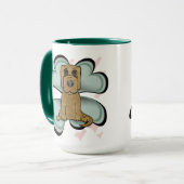 Welpe Liebe Tasse (Vorderseite Links)