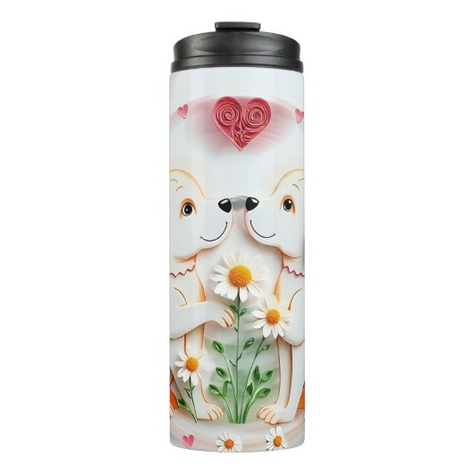 Welpe Liebe Thermosbecher (Vorderseite)