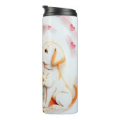 Welpe Liebe Thermosbecher (Nach rechts gedreht)