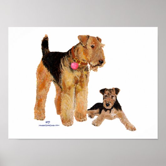 Welpe Liebe Valentine Poster (Vorne)
