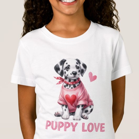Welpe Liebe Valentinstag T - Shirt für Kinder