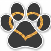 Welpe Liebe Vinyl Car Decal Aufkleber (Vorderseite)