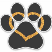 Welpe Liebe Vinyl Car Decal Aufkleber (Vorderseite)