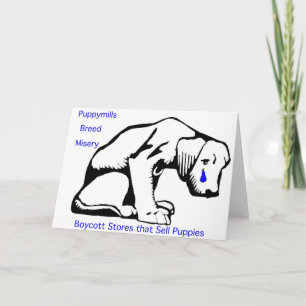 Welpe Mills Bree Misery Card Karte