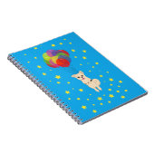 Welpe mit Balloons Notizblock (Rechte Seite)