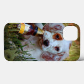 Welpe mit Bierflasche Case-Mate iPhone Hülle (Rückseite (Horizontal))