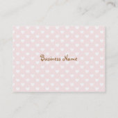 Welpe mit Herz anfangen Visitenkarte (Rückseite)