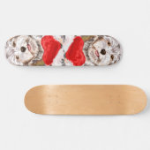 Welpe mit Herz-Geschenk-Skateboard-Liebe Skateboard (Horizontal)