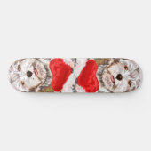 Welpe mit Herz-Geschenk-Skateboard-Liebe Skateboard (Horizontal)