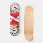 Welpe mit Herz-Geschenk-Skateboard-Liebe Skateboard (Vorderseite)