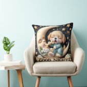 Welpe mit Knochen, Sammlung von Natasha Us Kissen (Stuhl )