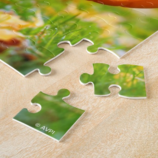 Welpe mit Kürbiseimer Puzzle (Seite)