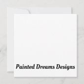 Welpe mit Red Bow in Snowy Christmas Scene (Rückseite)