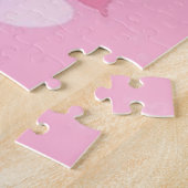 Welpe mit rosa Schleife - Liebe Puzzle (Seite)