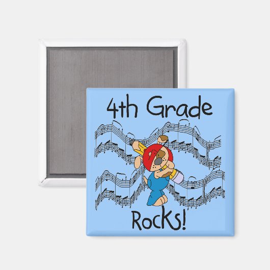 Welpe mit Stift 4. Magnet (Vorderseite/Rückseite)