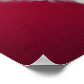 Welpe mit Weihnachtsglocke am Hals Poster (Ecke)