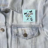 Welpe mit Zeitungs-T-Shirts und Geschenken Button (Beispiel)