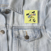 Welpe mit Zeitungs-T-Shirts und Geschenken Button (Beispiel)