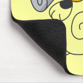 Welpe mit Zeitungs-T-Shirts und Geschenken Mousepad (Ecke)