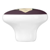 "Welpe mustert" das Pitbull-HundeAquarell, das 4 Keramikknauf (Seitenansicht)