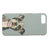"Welpe mustert" Pitbull-HundeAquarell-Malerei Case-Mate iPhone Hülle (Rückseite (Horizontal))
