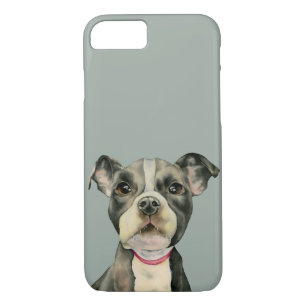"Welpe mustert" Pitbull-HundeAquarell-Malerei Case-Mate iPhone Hülle