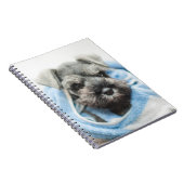 Welpe nach Bad Notizblock (Rechte Seite)