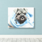 Welpe nach Bath Leinwanddruck (Insitu (Holzboden))