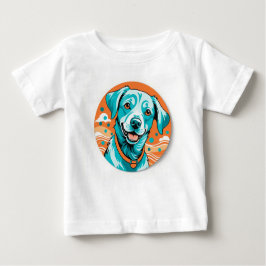 Welpe Orange Liebe Baby T-shirt