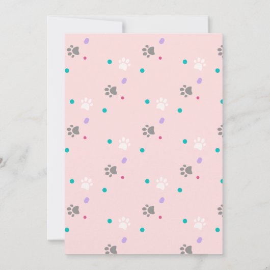 Welpe Party Einladung (Rückseite)