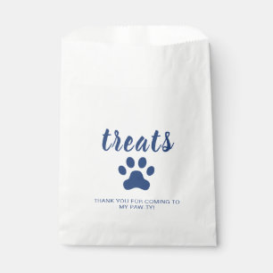 Welpe Party Leckerei für Tasche blau Geschenktütchen