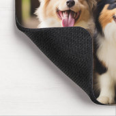 Welpe Party: Loveable Puppies Mousepad (Ecke)