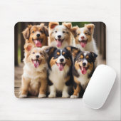 Welpe Party: Loveable Puppies Mousepad (Mit Mouse)