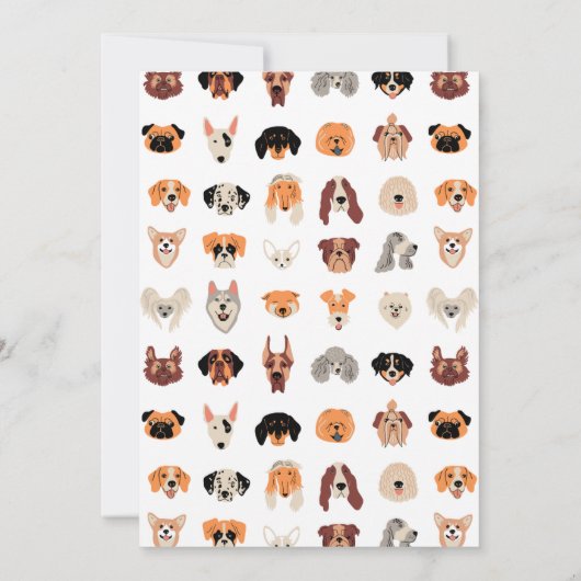 Welpe Party, neues Welpen-Party, Hund zum Geburtst Einladung (Rückseite)