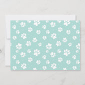 Welpe Party | Niedlich Spaß Kinder Hunde Thema Geb Einladung (Rückseite)