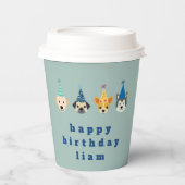 Welpe Partys Kids Celebration Coffee Pappbecher (Vorderseite)