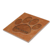 Welpe Paw Imitats Terracotta Print Individuelle Na Fliese (Seite)