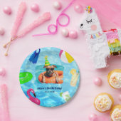 Welpe Pawty Birthday Dog Pool Party Pappteller (Party)