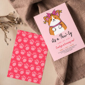 Welpe Pawty Einladung zum Geburtstag