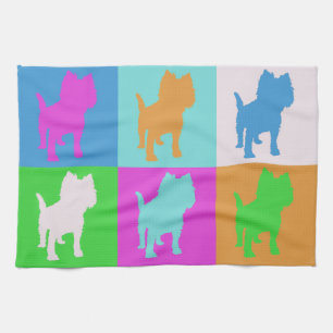 Welpe Pop Art Geschirrtuch