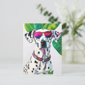 Welpe Postkarte (Stehend Vorderseite)