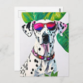 Welpe Postkarte (Vorne/Hinten)