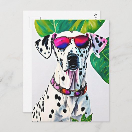 Welpe Postkarte (Vorne/Hinten)